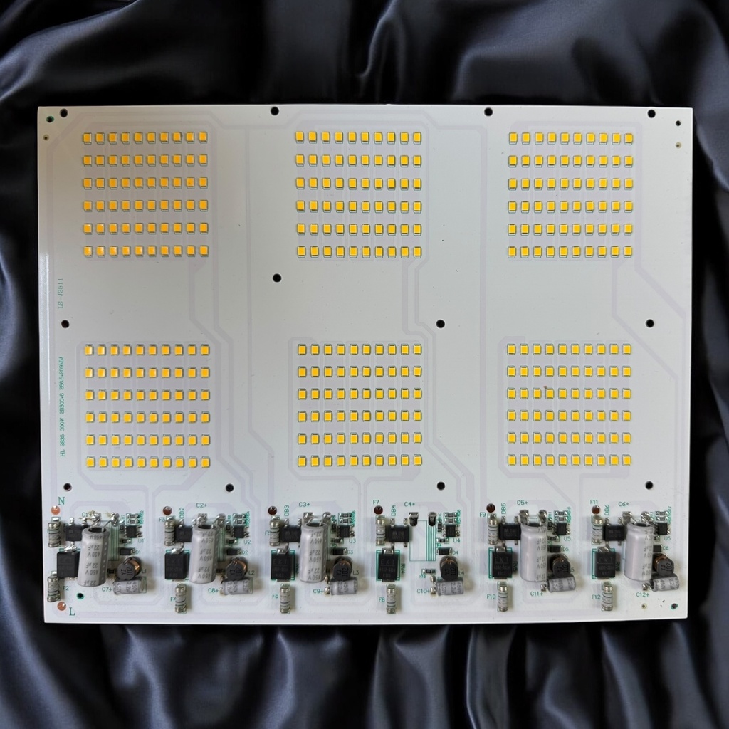 LED Board (Mains) — 300W, 286.6x209mm, Warm White, 2B30C x6, 2835