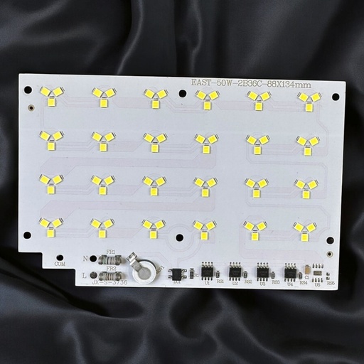[EAST-50W-2B36C-88X134mm JX-S-3736] بورده 50 وات علي التيار 88x134 ابيض