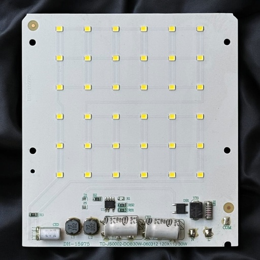 [DH-15975 TD-JS0002-DOB30W-060312 120X110 30W] بورده 30 وات علي التيار 120x110 ابيض