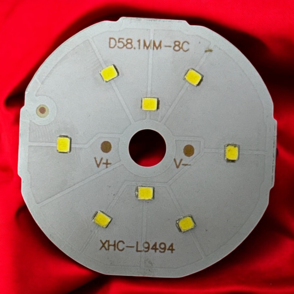 LED Board (Transformer) — 9W, Ø58.1mm, Cool White