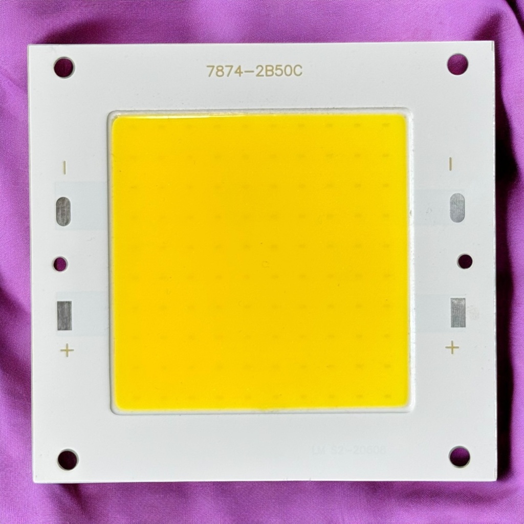 LED Chip (Transformer) — 50W, 78x78mm, Warm White, 2B50C