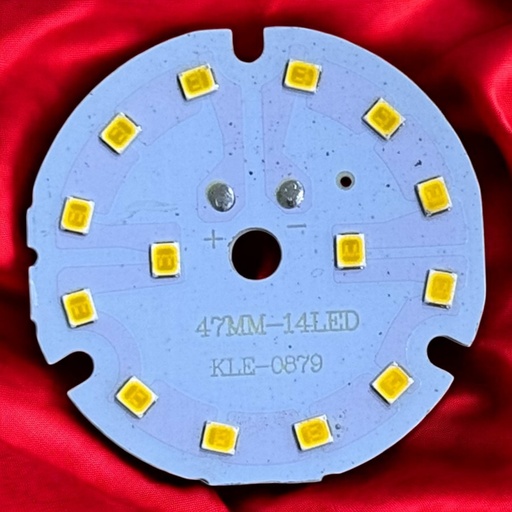 [47MM-14LED KLE-0879] LED Board (Transformer) — 9W, Ø47mm, Warm White