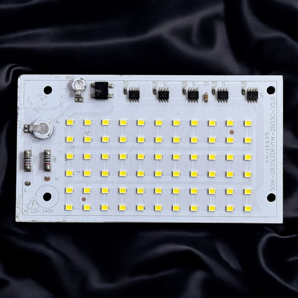 LED Board (Mains) — 50W, 70x124mm, Cool White, 2835