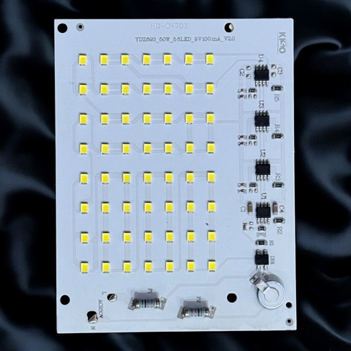 [HQ-D4703 YDZ693_50W_56LED_9V100mA_V2.0] LED Board (Mains) — 50W, 85x110mm, Cool White