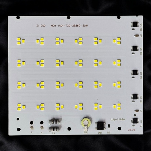 [Z11200 MQY-HXH-TGD-2B36C-50W] LED Board (Mains) — 50W, 132x117mm, Cool White, 2B36C