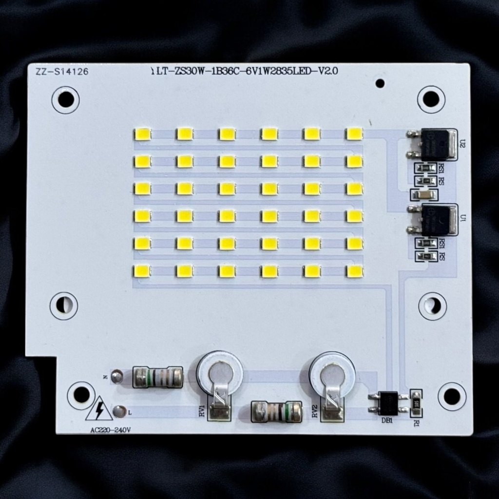 LED Board (Mains) — 30W, 95x80mm, Cool White, 1B36C, 2835