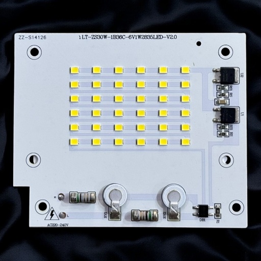 [ZZ-S14126 YLT-ZS30W-1B36C-6V1W2835LED-V2.0] LED Board (Mains) — 30W, 95x80mm, Cool White, 1B36C, 2835
