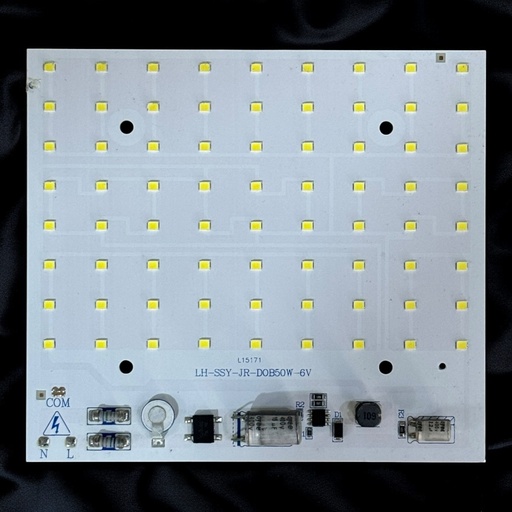 [LH-SSY-JR-DOB50W-6V L15171] LED Board (Mains) — 50W, 136x122mm, Cool White
