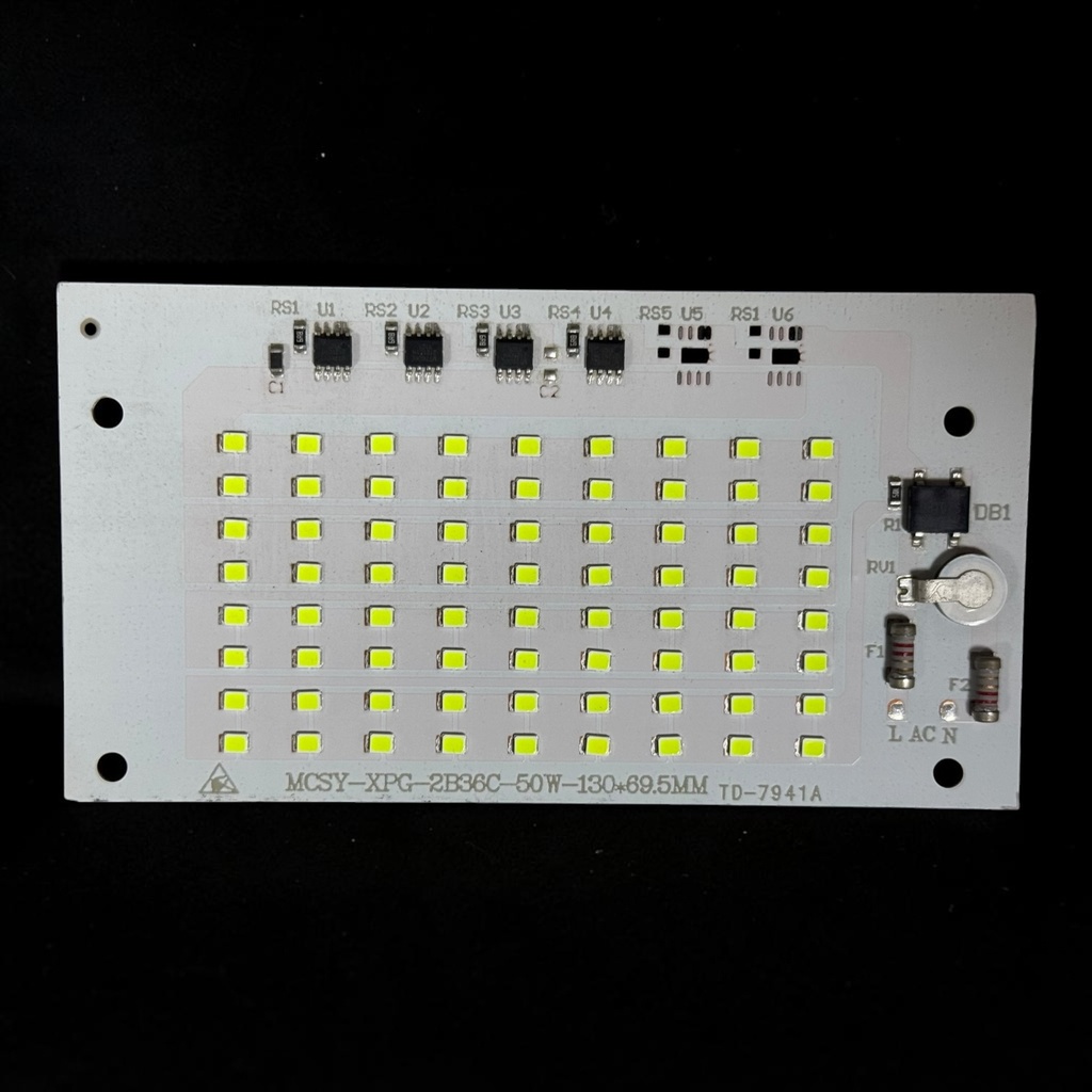 LED Board (Mains) — 50W, 130x69.5mm, Green, 2B36C